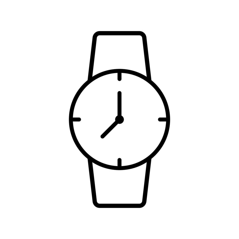 Wristwatch icon vector design template