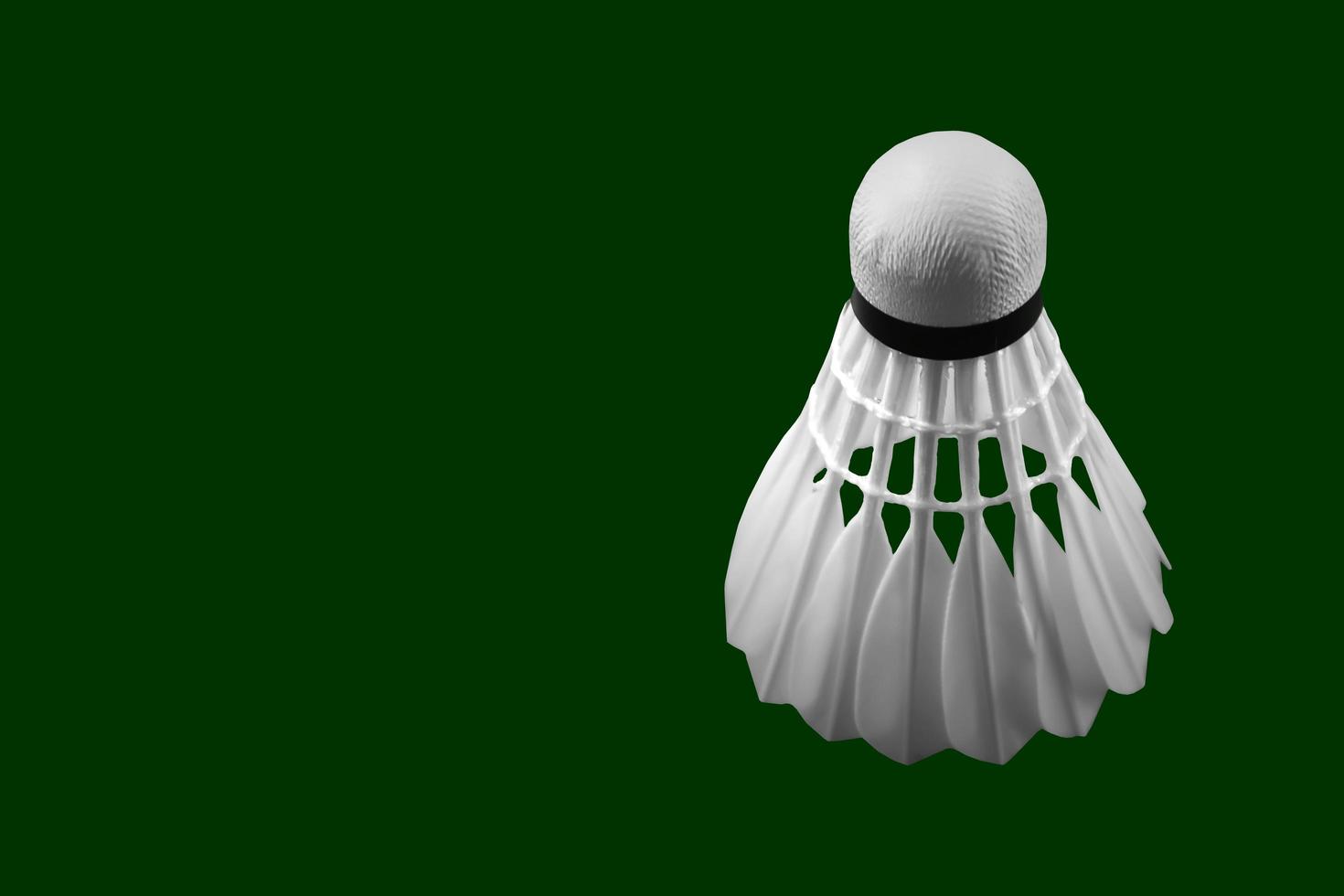 Isolated badminton feather shuttlecocks with clipping paths. photo