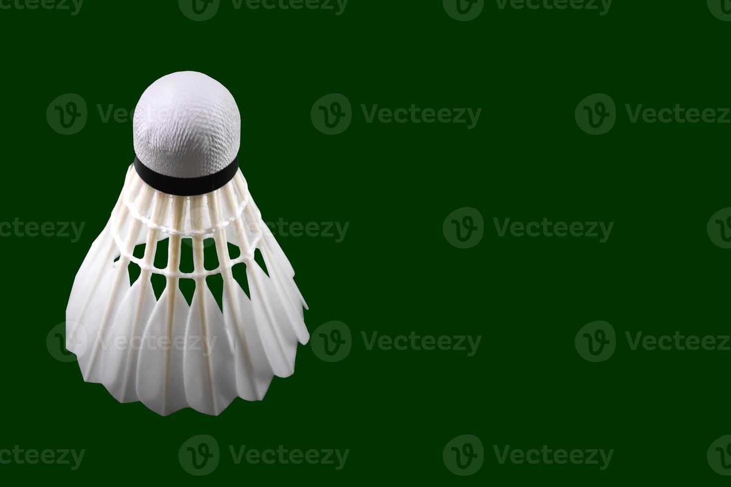 Isolated badminton feather shuttlecocks with clipping paths. photo