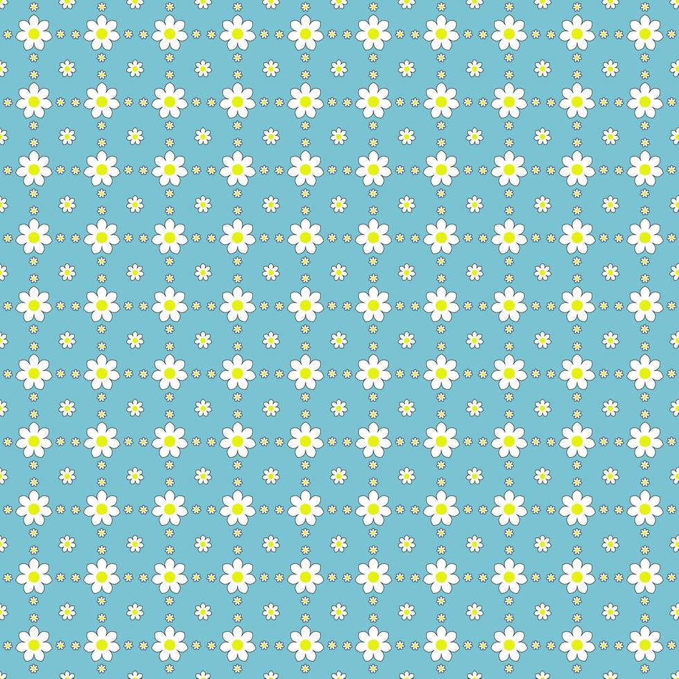 Daisy seamless pattern for background,fabric design,wallpaper vector