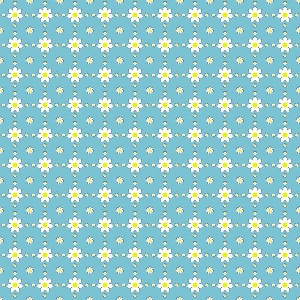 Daisy seamless pattern for background,fabric design,wallpaper vector