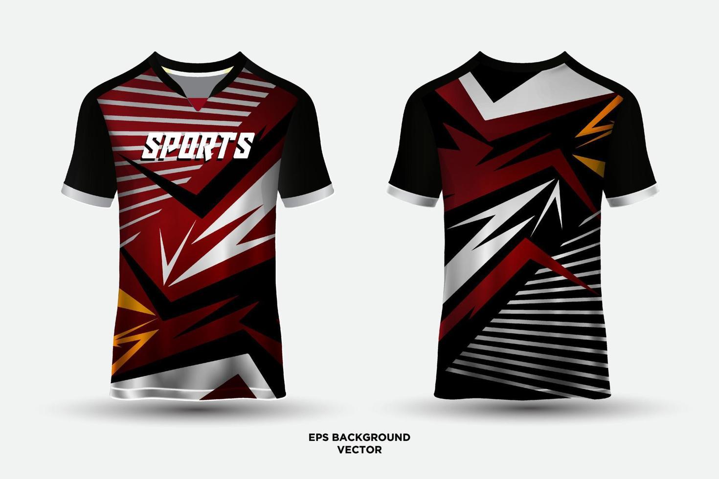 Modern design jersey T shirt sports suitable for racing, soccer, e sports vector