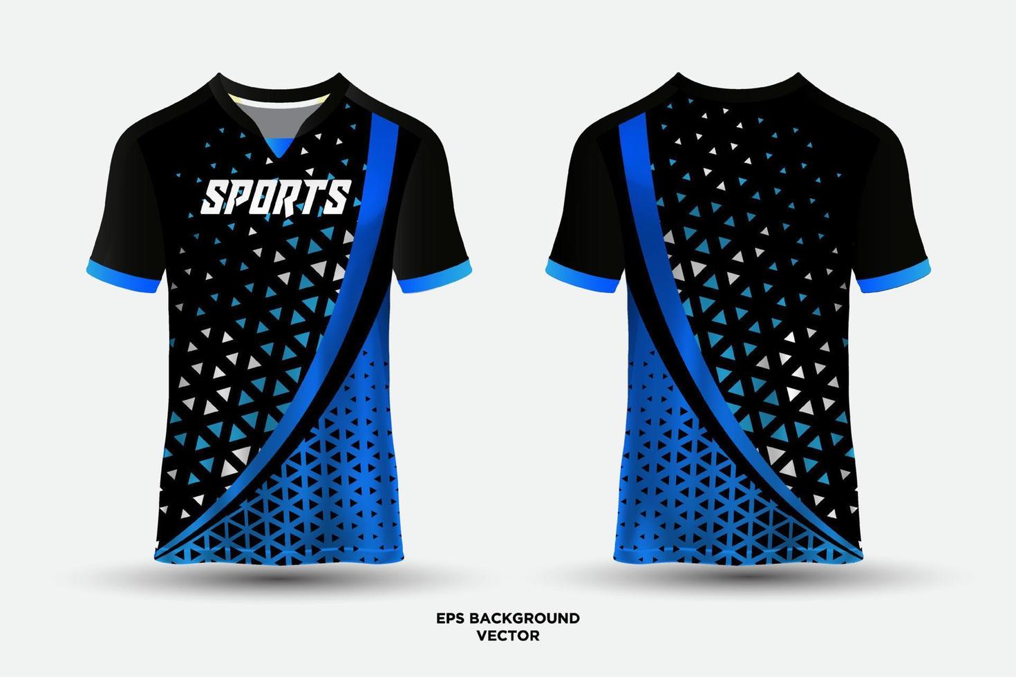 camiseta deportiva de diseño futurista adecuada para carreras, fútbol, deportes electrónicos. vector