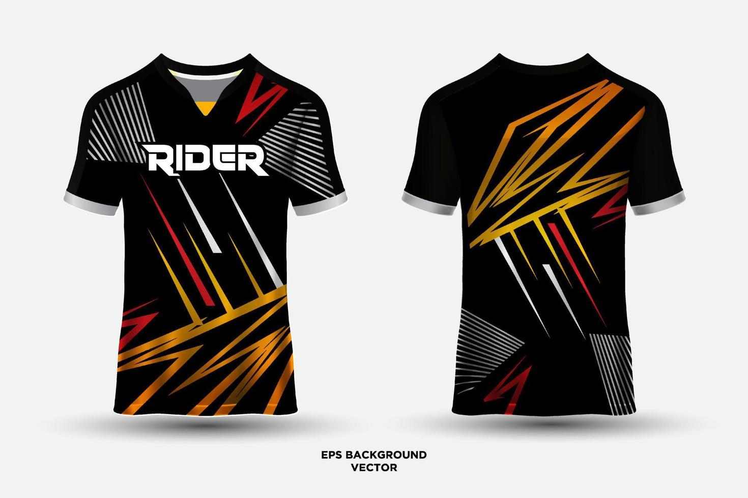 ilustración de vector de deportes de camiseta de jersey de carreras de diseño moderno.
