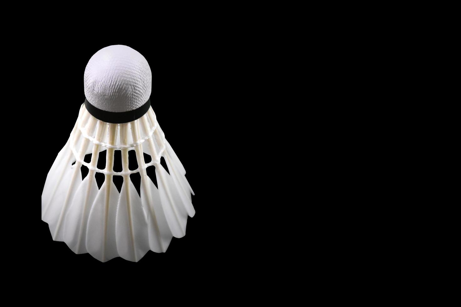 Isolated badminton feather shuttlecocks with clipping paths. photo