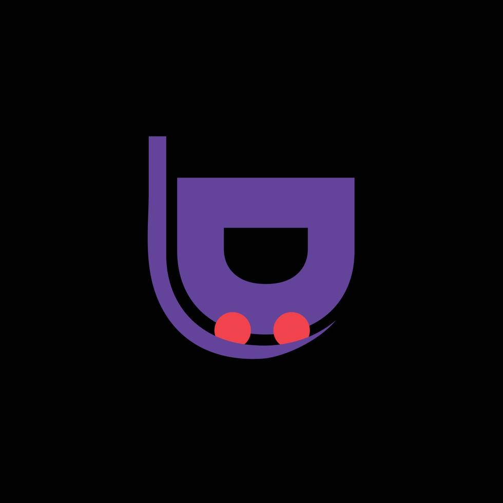 Creative Minimalist Alphabet Initial Letter Mark Monogram Online Shopping Cart Logo LD DL Editable in Vector Format