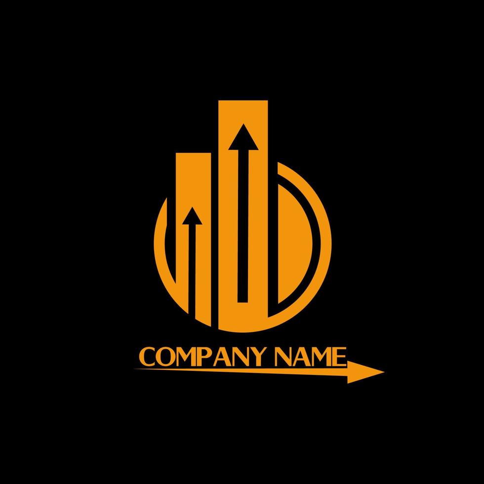 Geometric company logo, simple, unique and modern design vector
