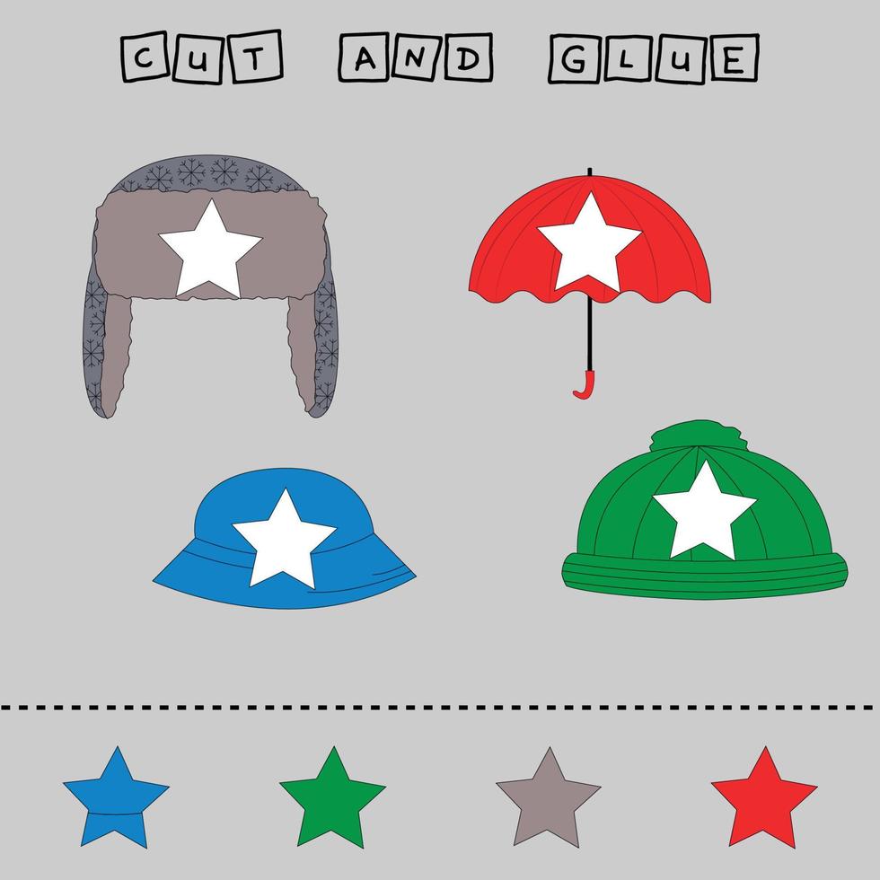 Vector illustration of headwear with shadows.