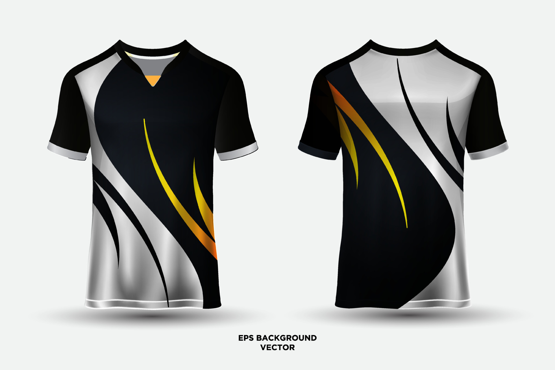 Premium Vector  Vector jersey esport gaming orange black white