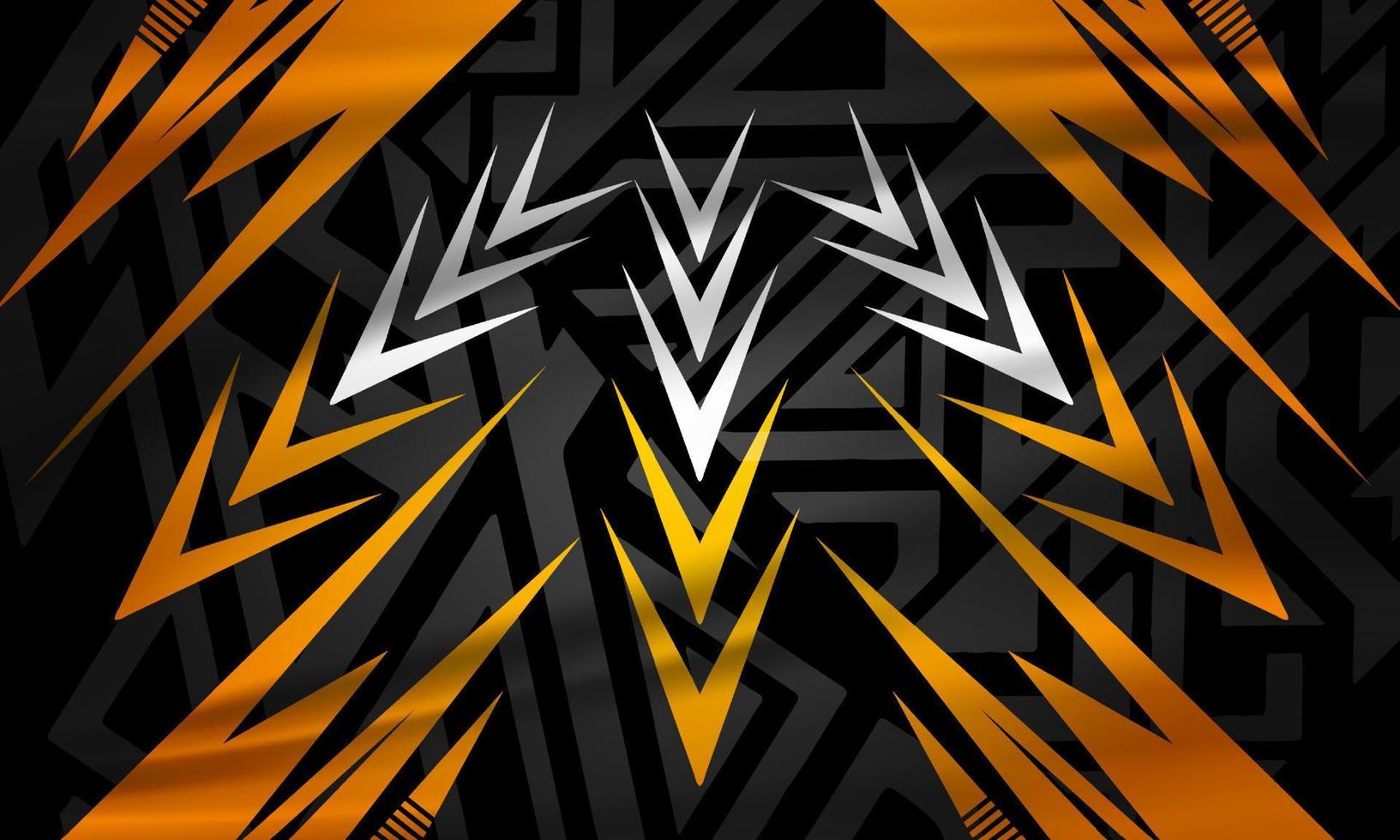 fondo futurista y geométrico abstracto naranja moderno vector