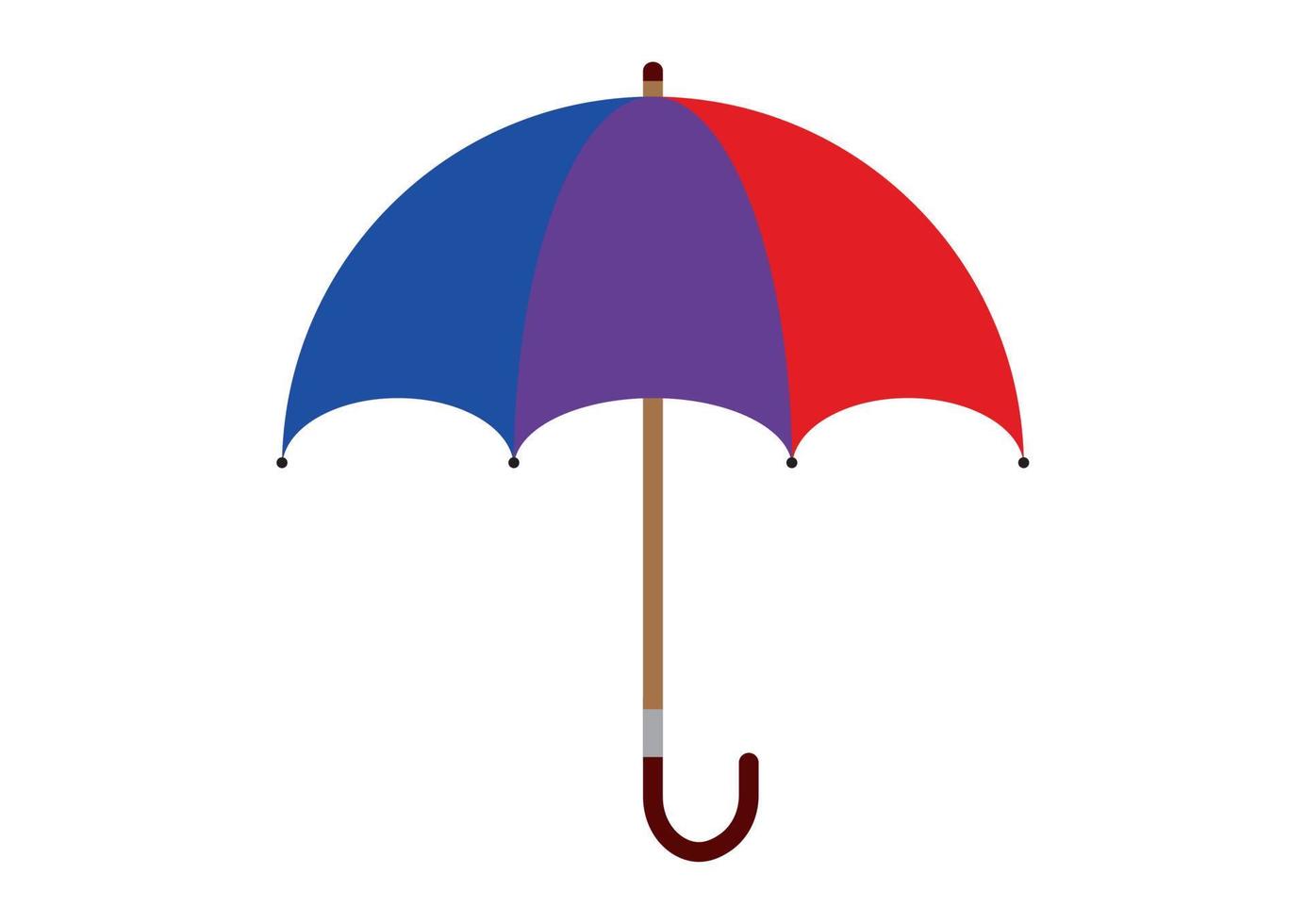 Colorful Umbrella Clip Art. Vector Umbrella Icon