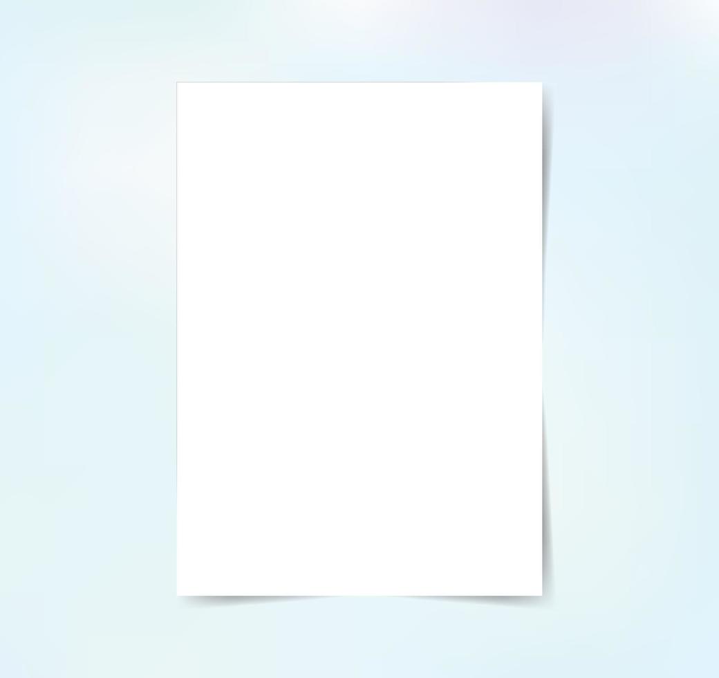 Blank White Paper Sheet Vector 475325 Vector Art at Vecteezy