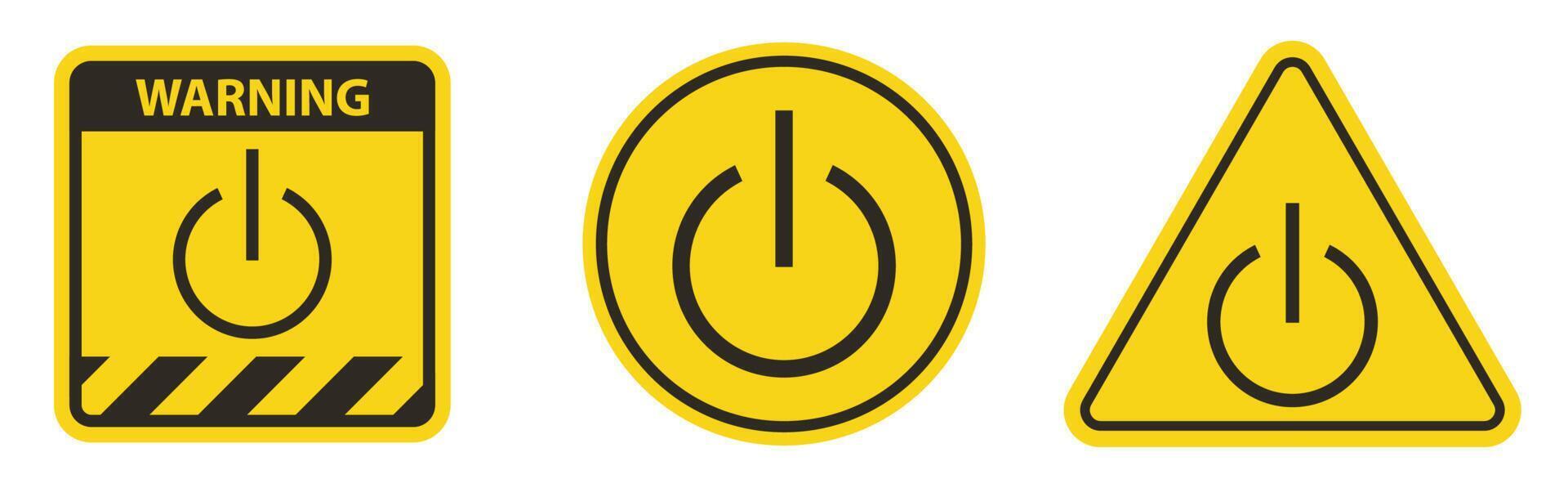 Stand-By Symbol Sign, Vector Illustration, Isolate On White Background Label. EPS10