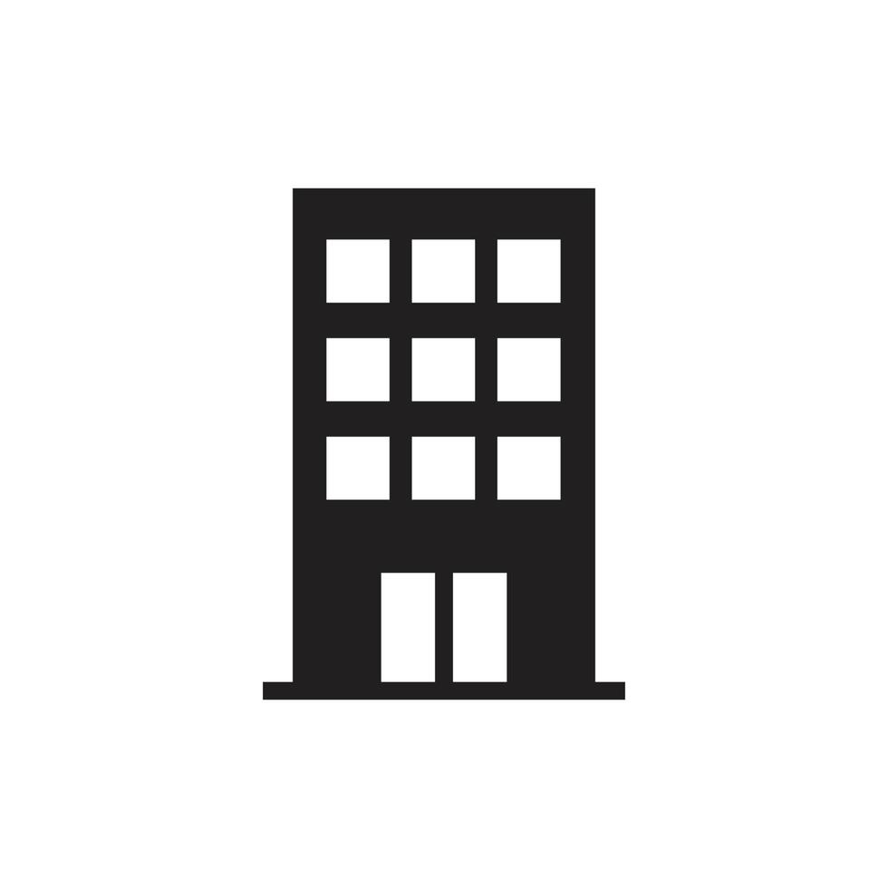 plantilla de diseño de logotipo de vector de icono de edificio