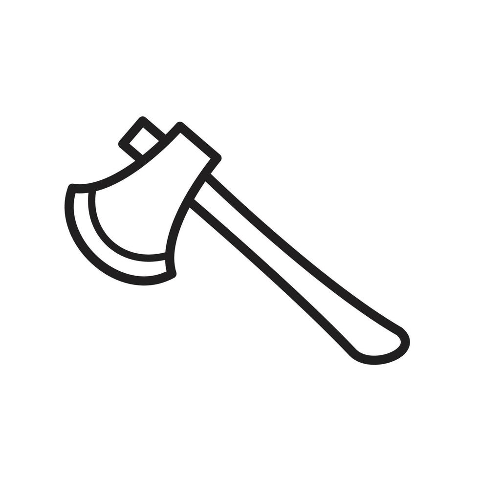 Axe icon vector logo design template