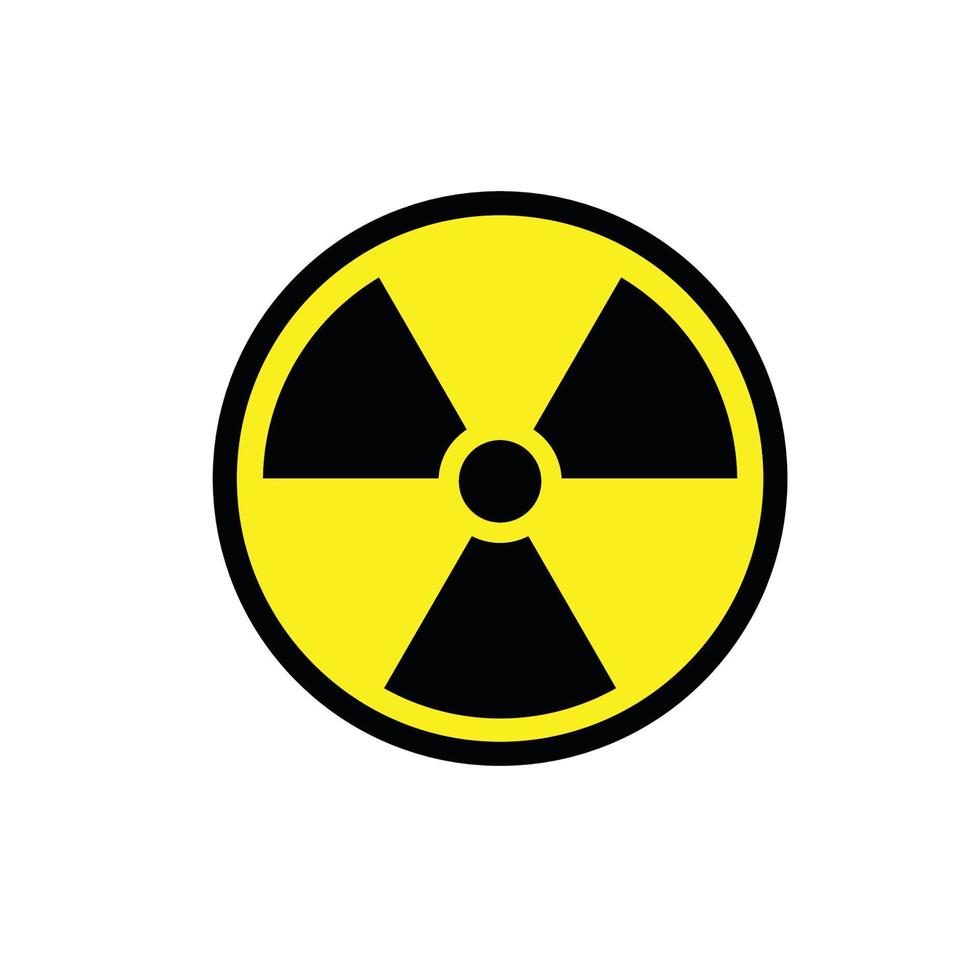 Radioactive icon vector design template illustration