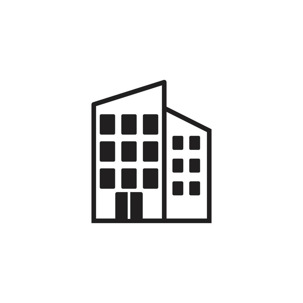 Building icon vector logo design template