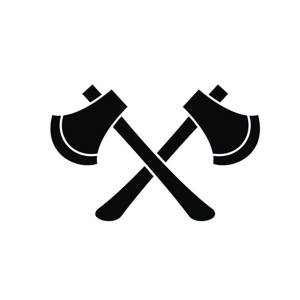 Axe icon vector logo design template