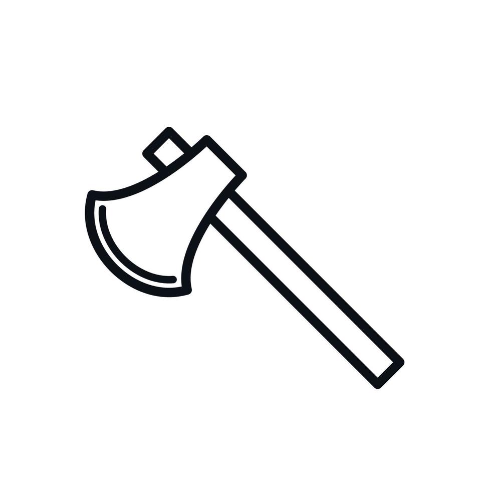 Axe icon vector logo design template