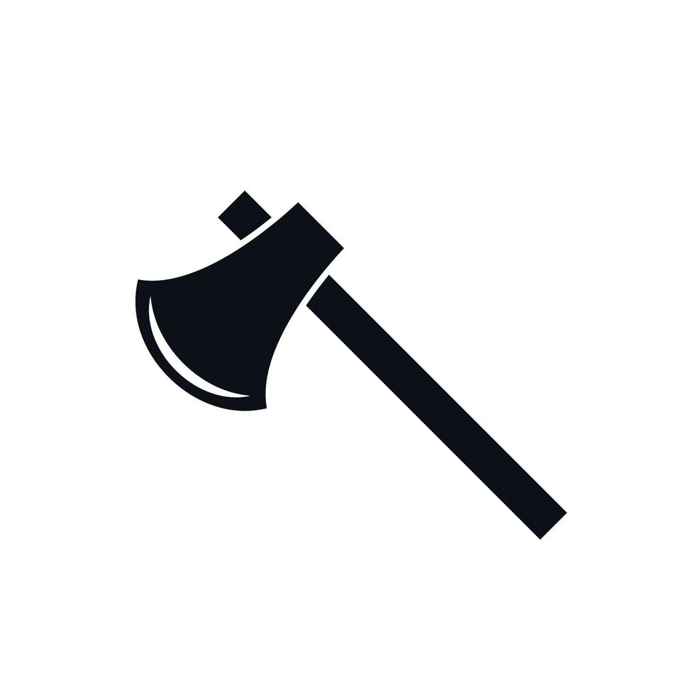 Axe icon vector logo design template