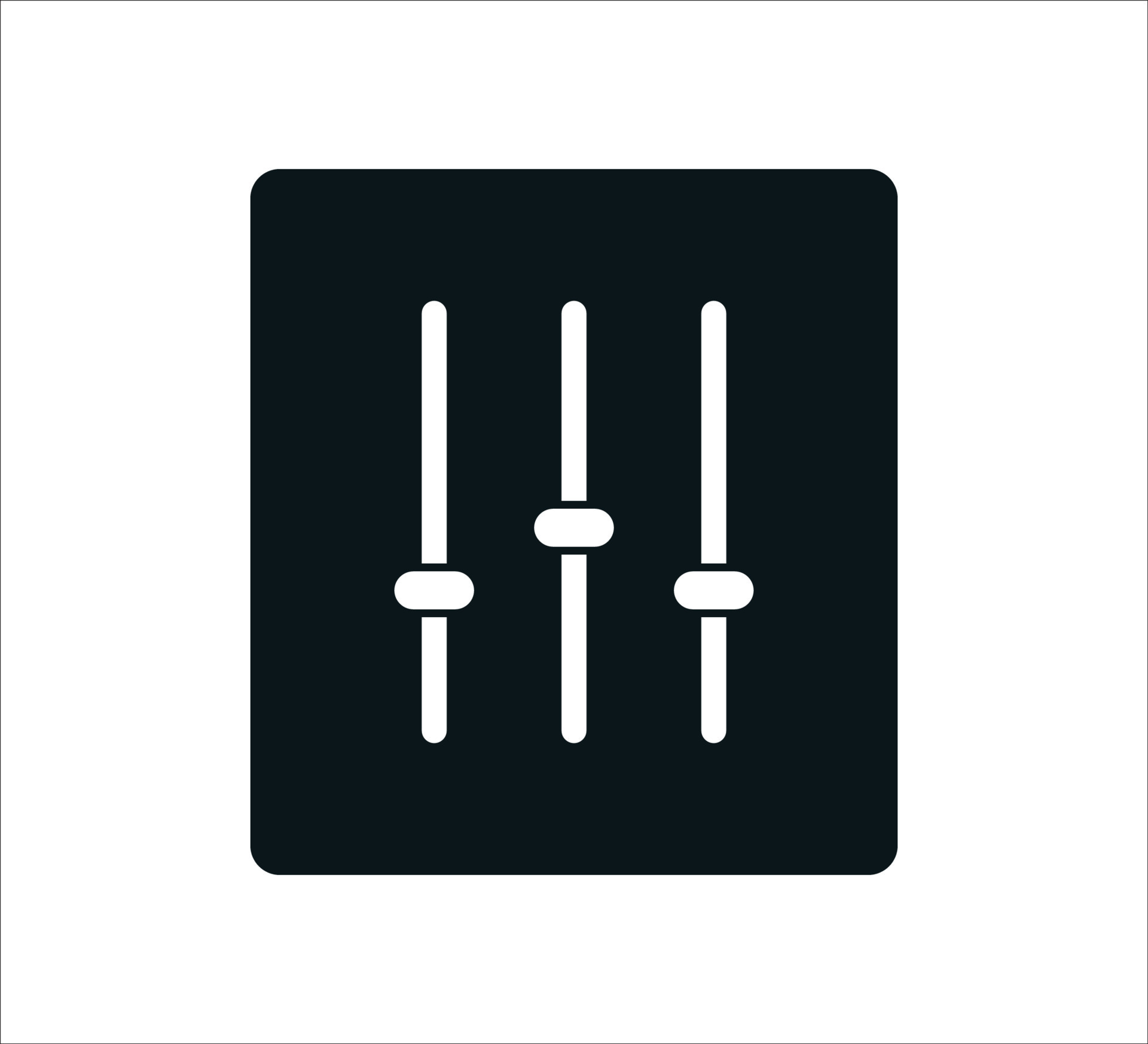 Mixer equalizer audio flat style trendy 8929034 Vector Art at Vecteezy