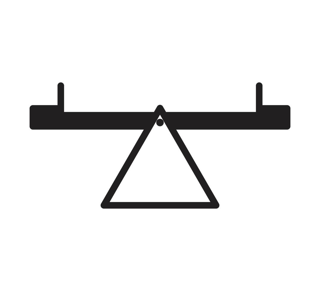ilustración de estilo plano de icono de balancín vector