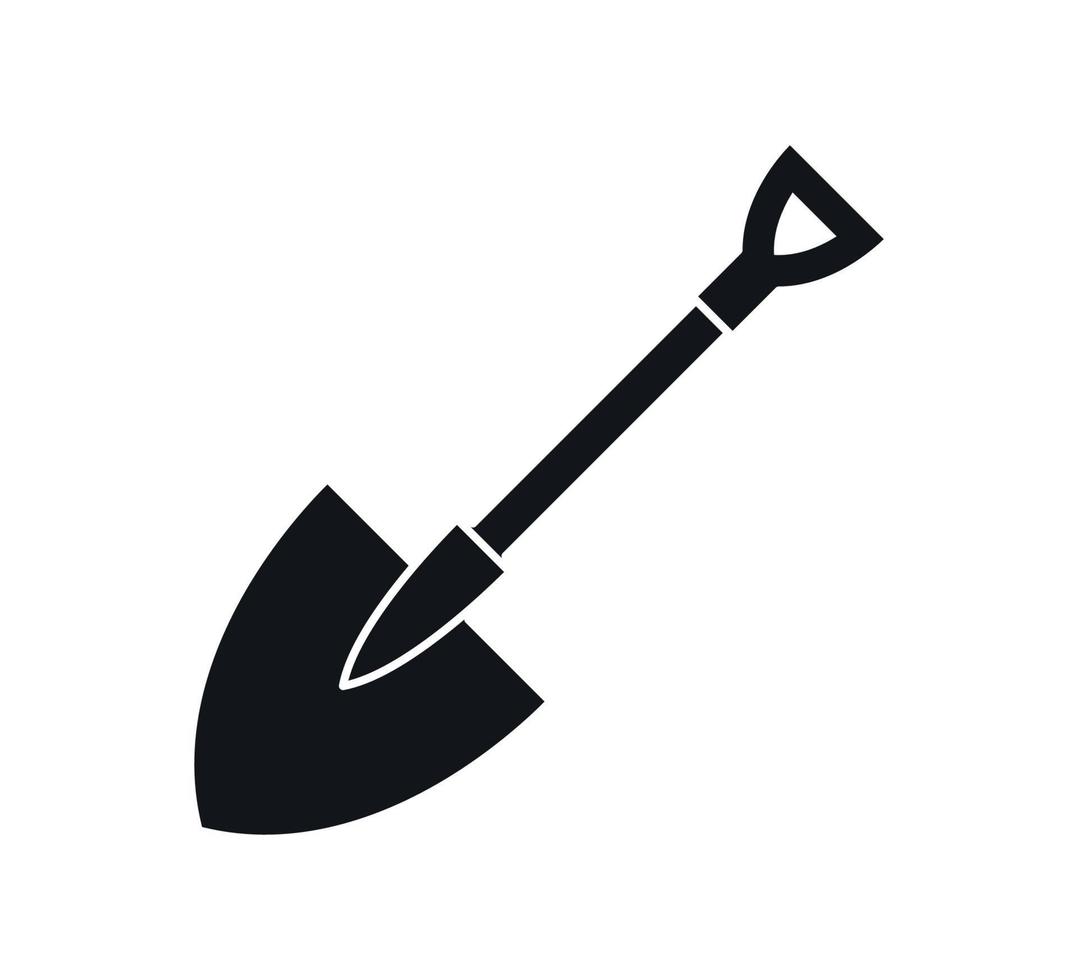 Shovel flat style icon vector