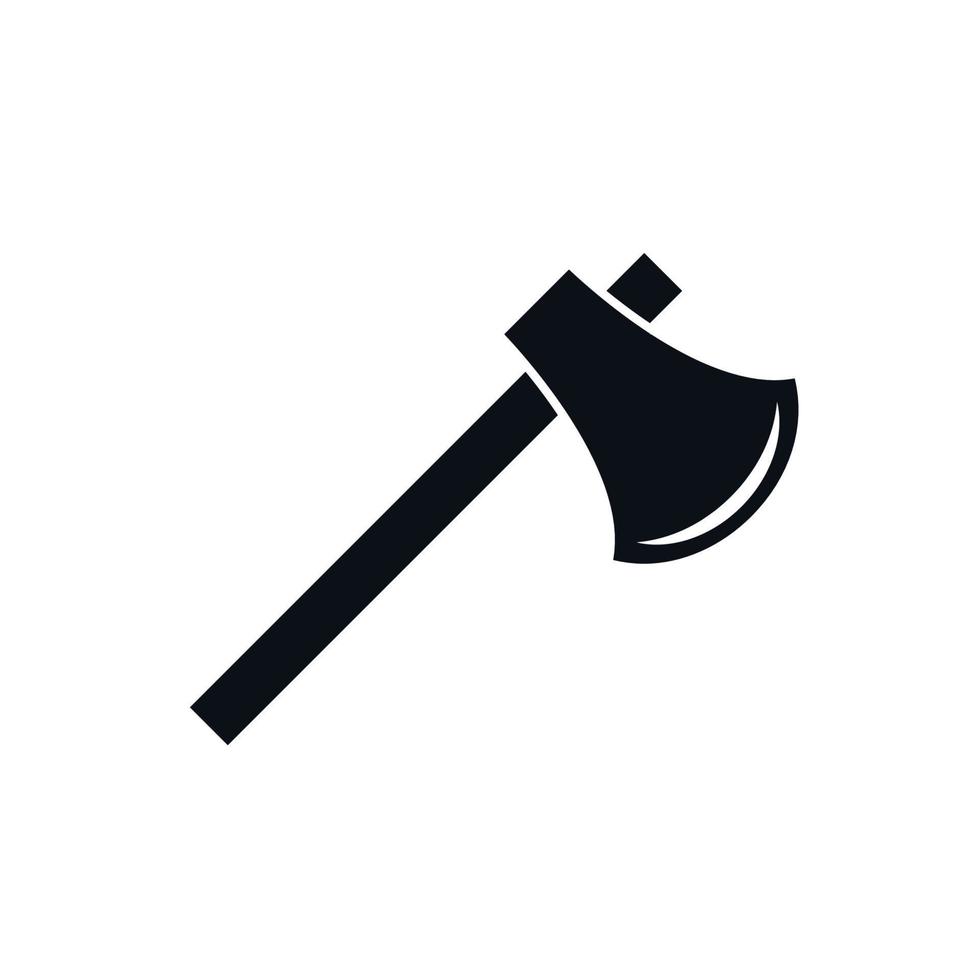 Axe icon vector logo design template