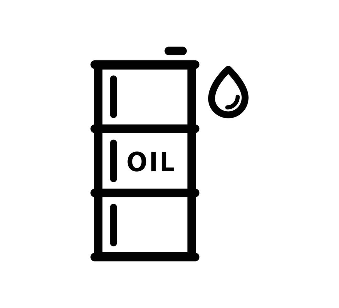 plantilla de diseño de logotipo de vector de icono de barril de petróleo