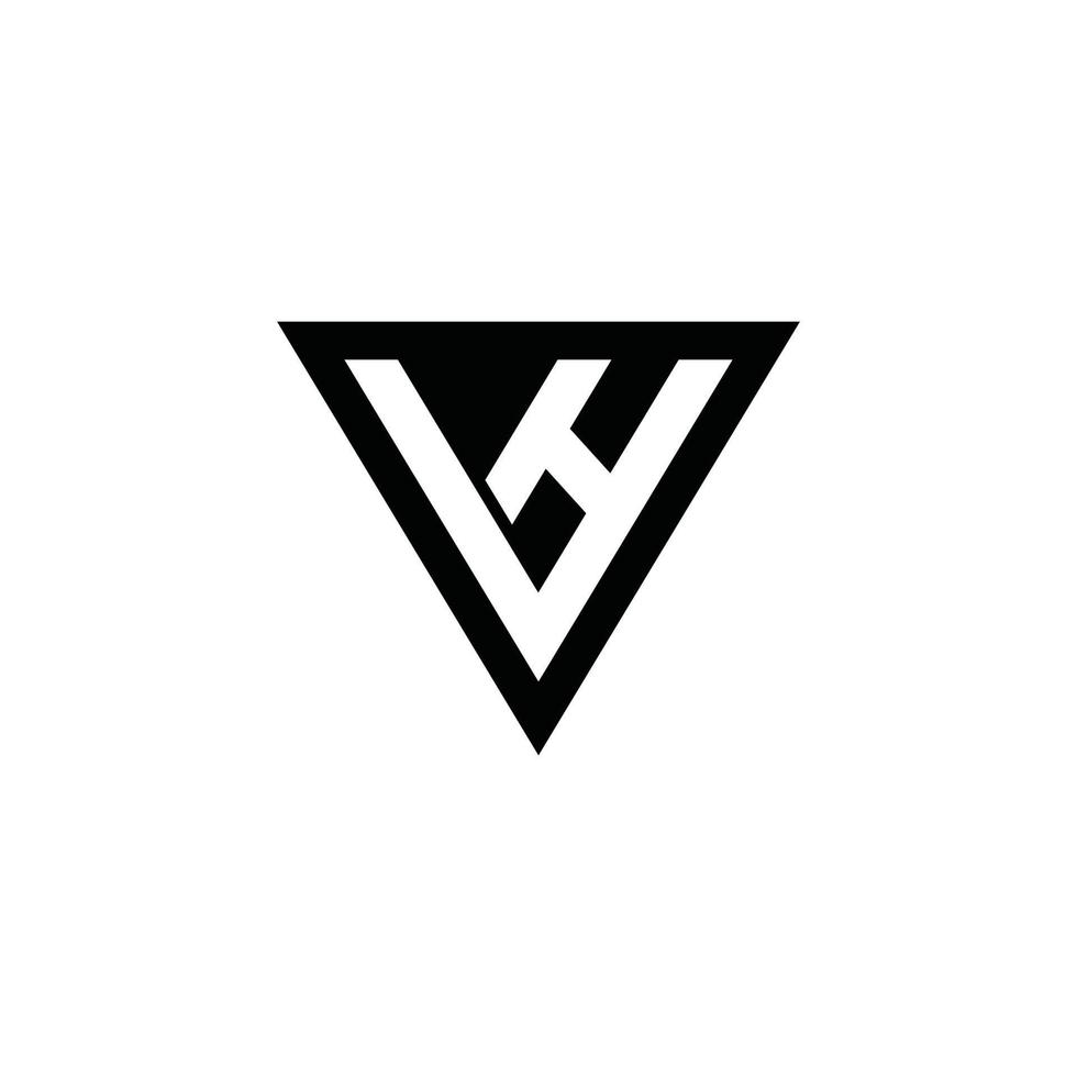 Initial letter VH or HV logo design concept. vector