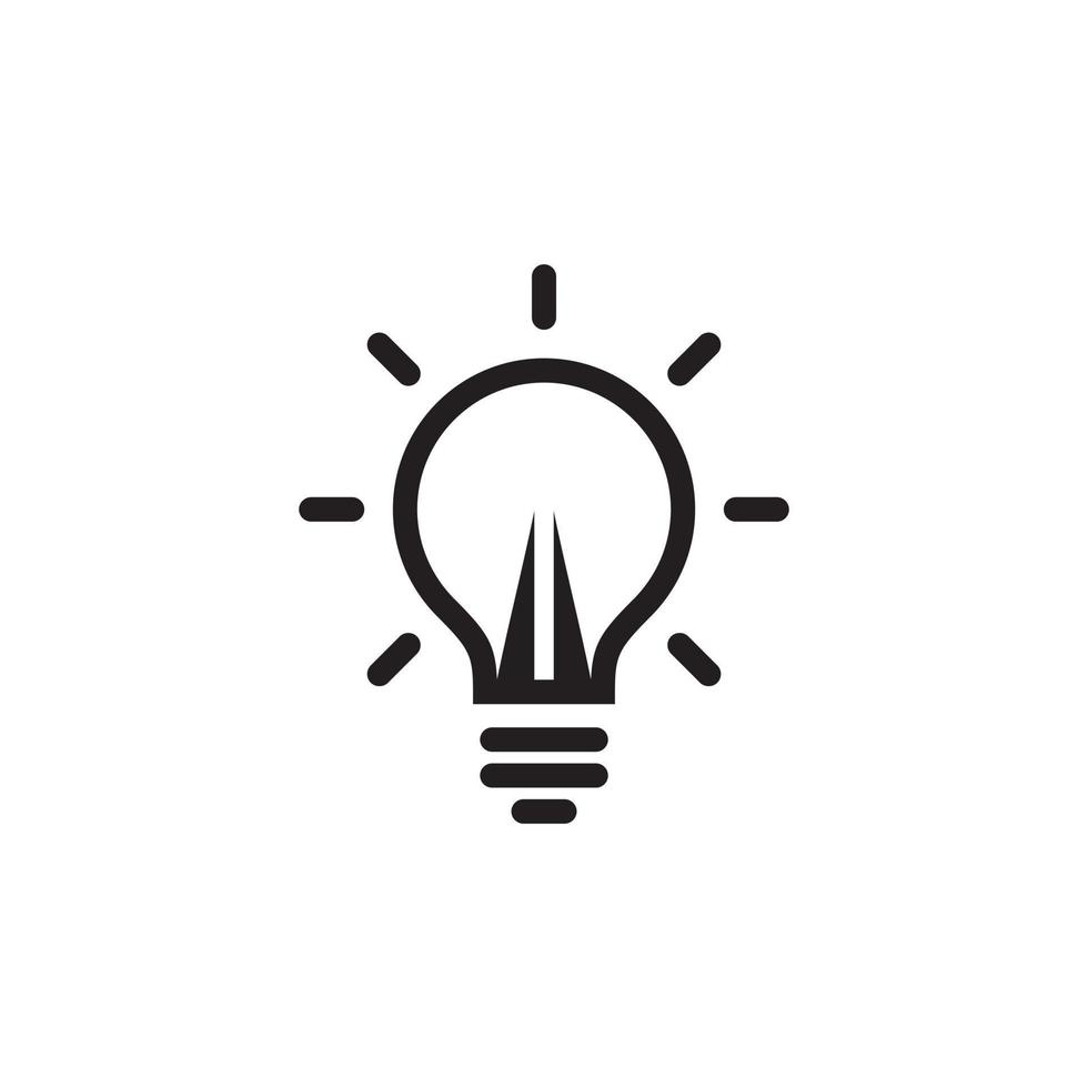 Light bulb line icon vector, Idea sign, solution, Thinking concept. Lighting Electric lamp. vector