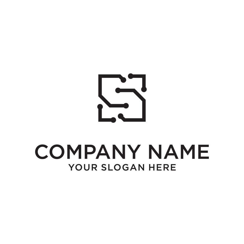 Initial letter S vector logo design concept.