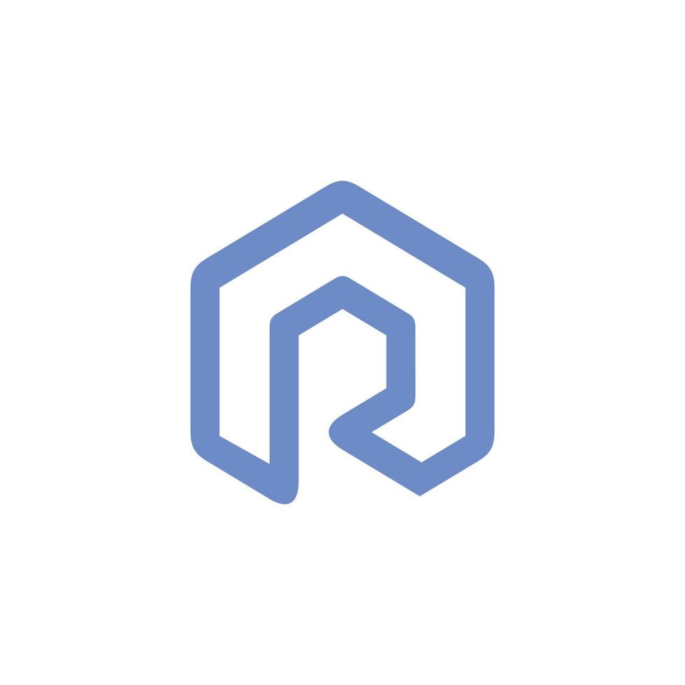 Initial letter R initial logo design concept. vector