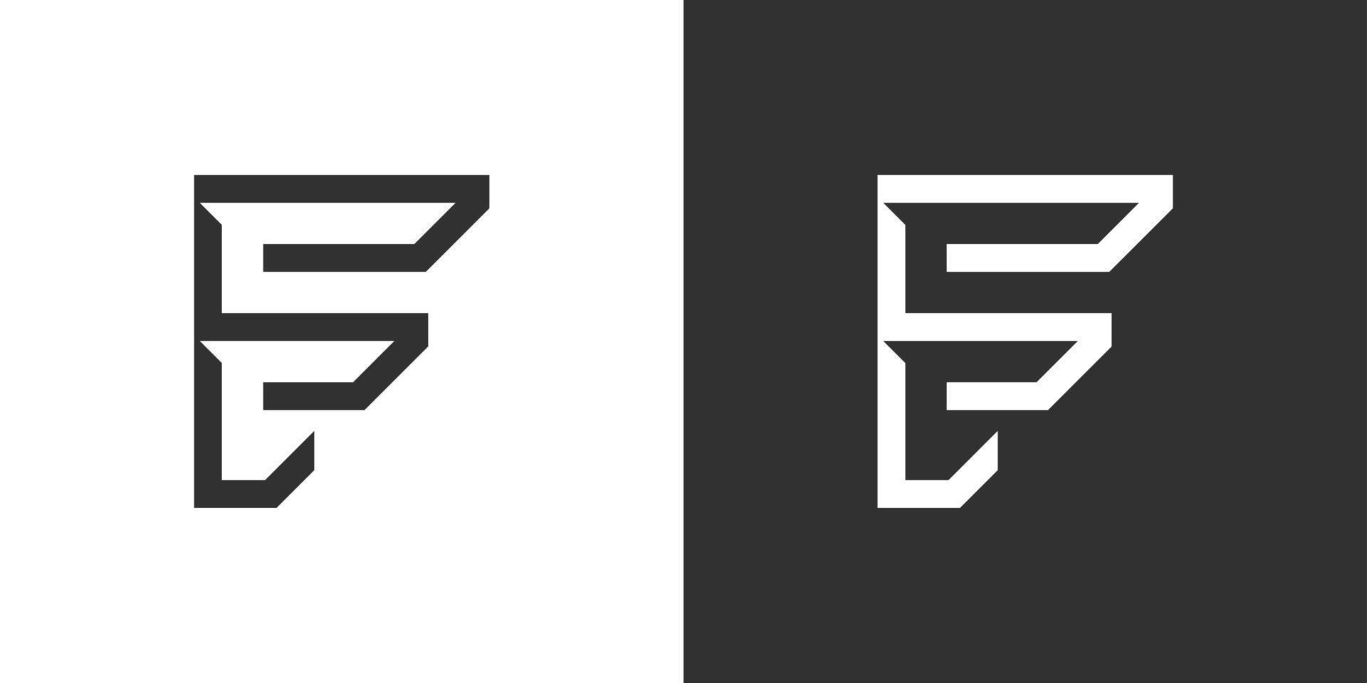 F initial letter logo design template vector. vector