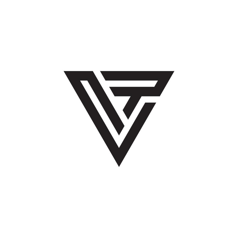 vector de diseño de logotipo de letra inicial vt o tv.