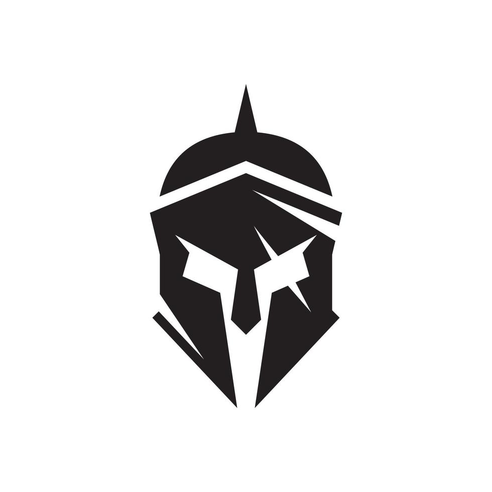 Spartan warrior logo template design, icon spartan, helmet spartan. vector