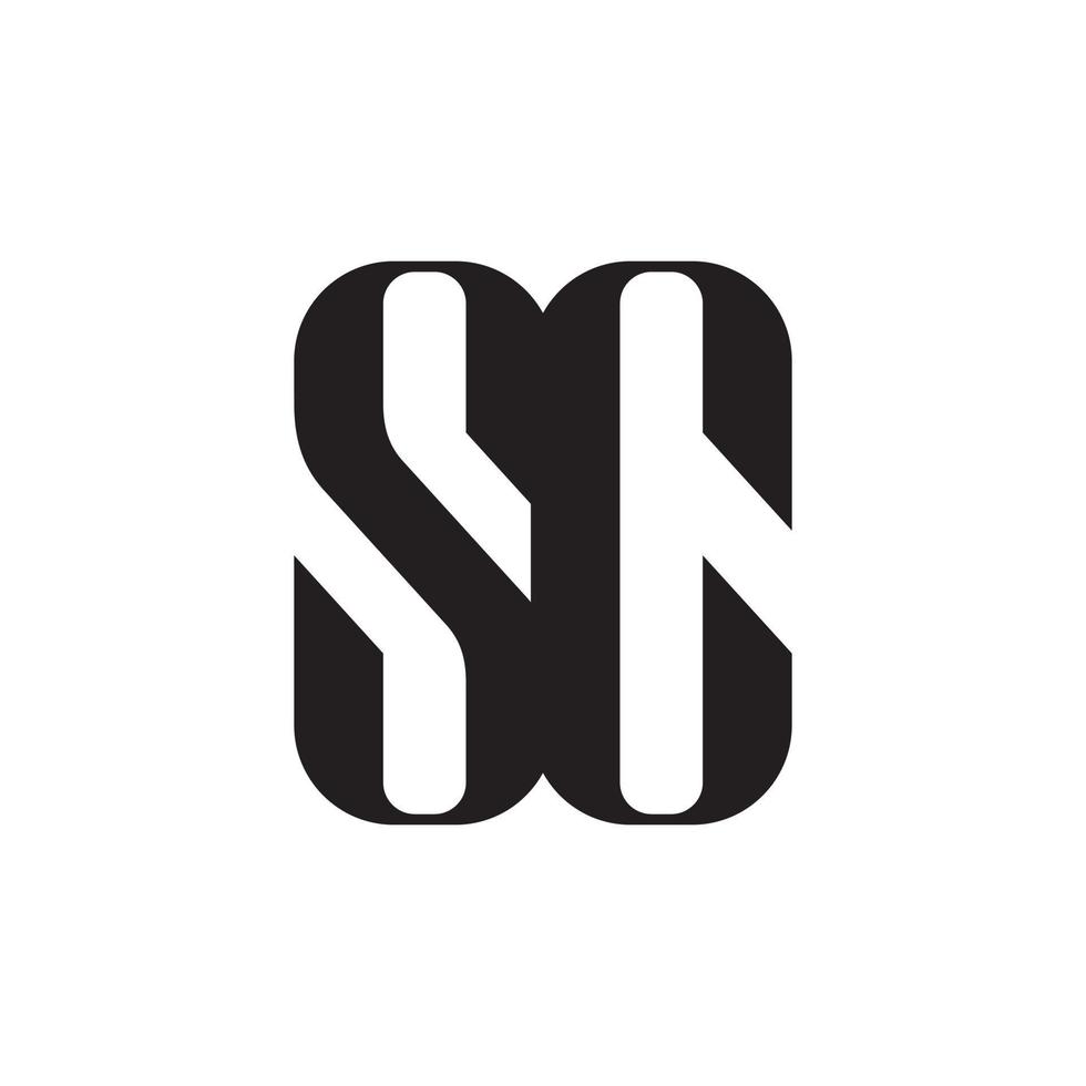 SC or CS initial letter logo design vector. vector