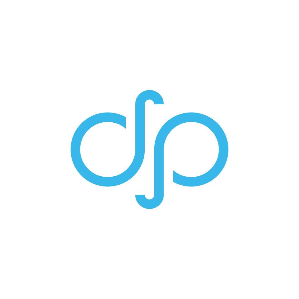 vector de plantilla de diseño de logotipo de letra dp o pd