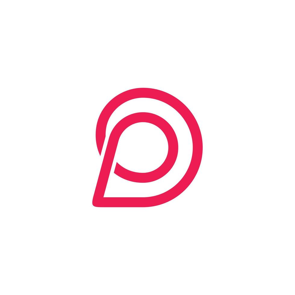 vector de plantilla de diseño de logotipo de letra p o pp