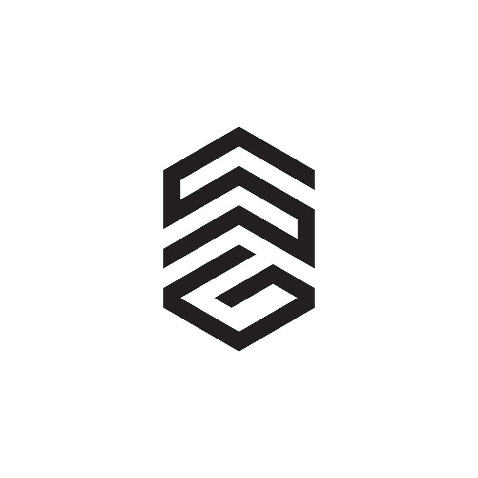SG or GS initial letter logo design vector. vector