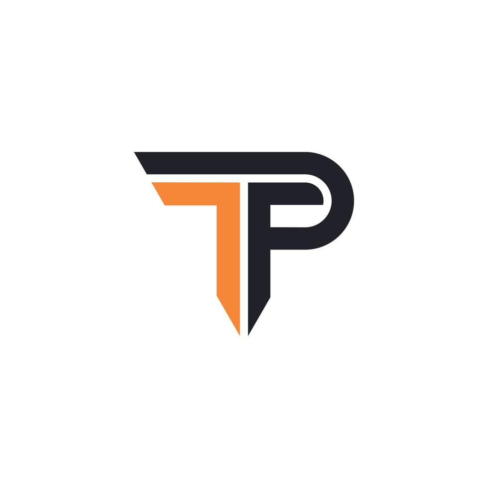 TP or PT Letter Logo Design Template Vector. vector