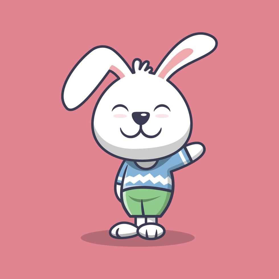 Cute Animal Rabbit Smiling Illustration 8929908 Vector Art at Vecteezy