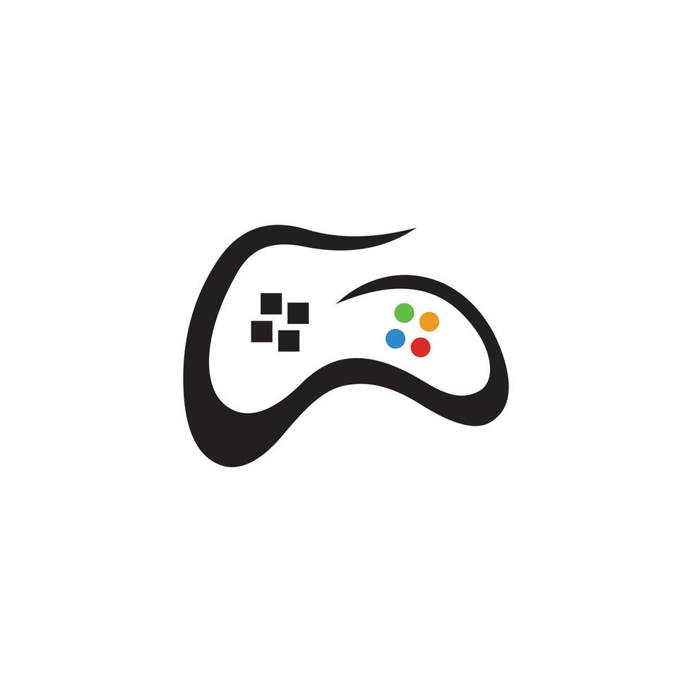Joystick Game Logo Concept Template Design Vector. Game Planet logo Symbol vector