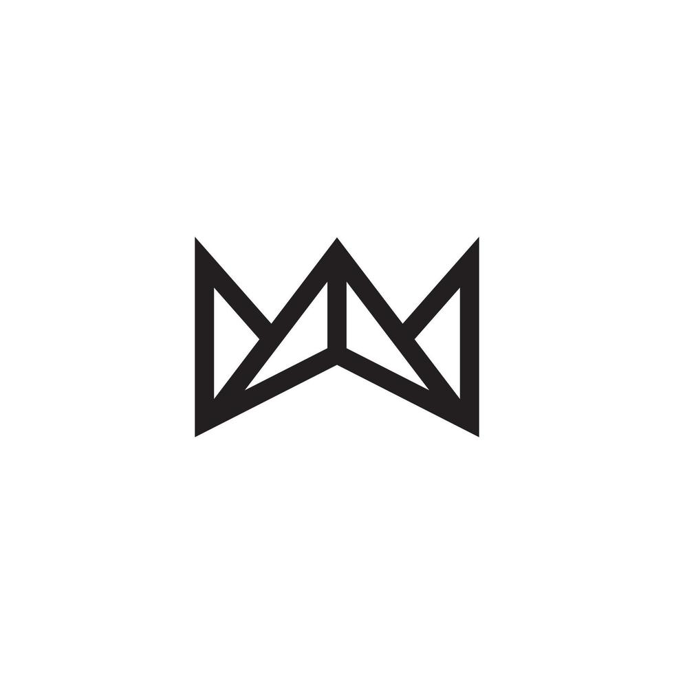 Initial letter W logo design vector template