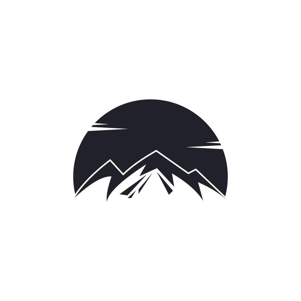 Mountain vector logo design template. Mountain logo.