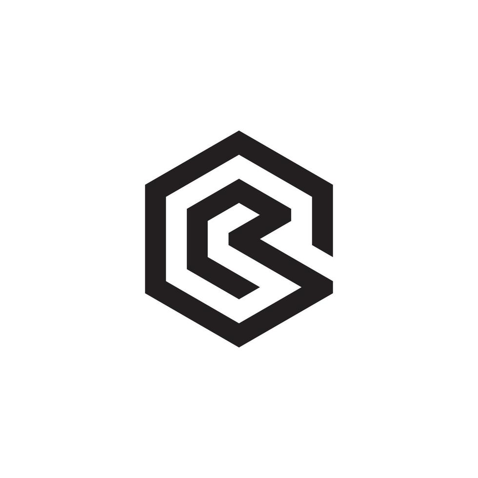 Initial letter R vector logo design concept