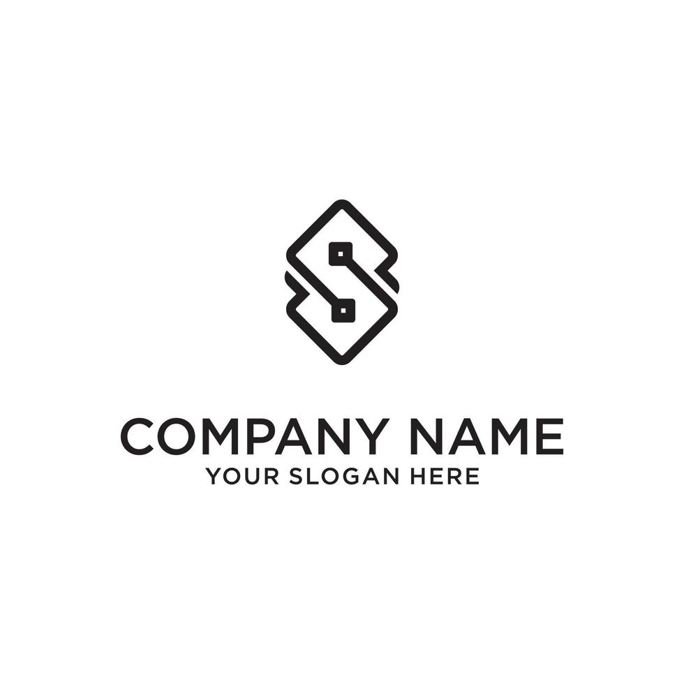Initial letter S vector logo design concept.