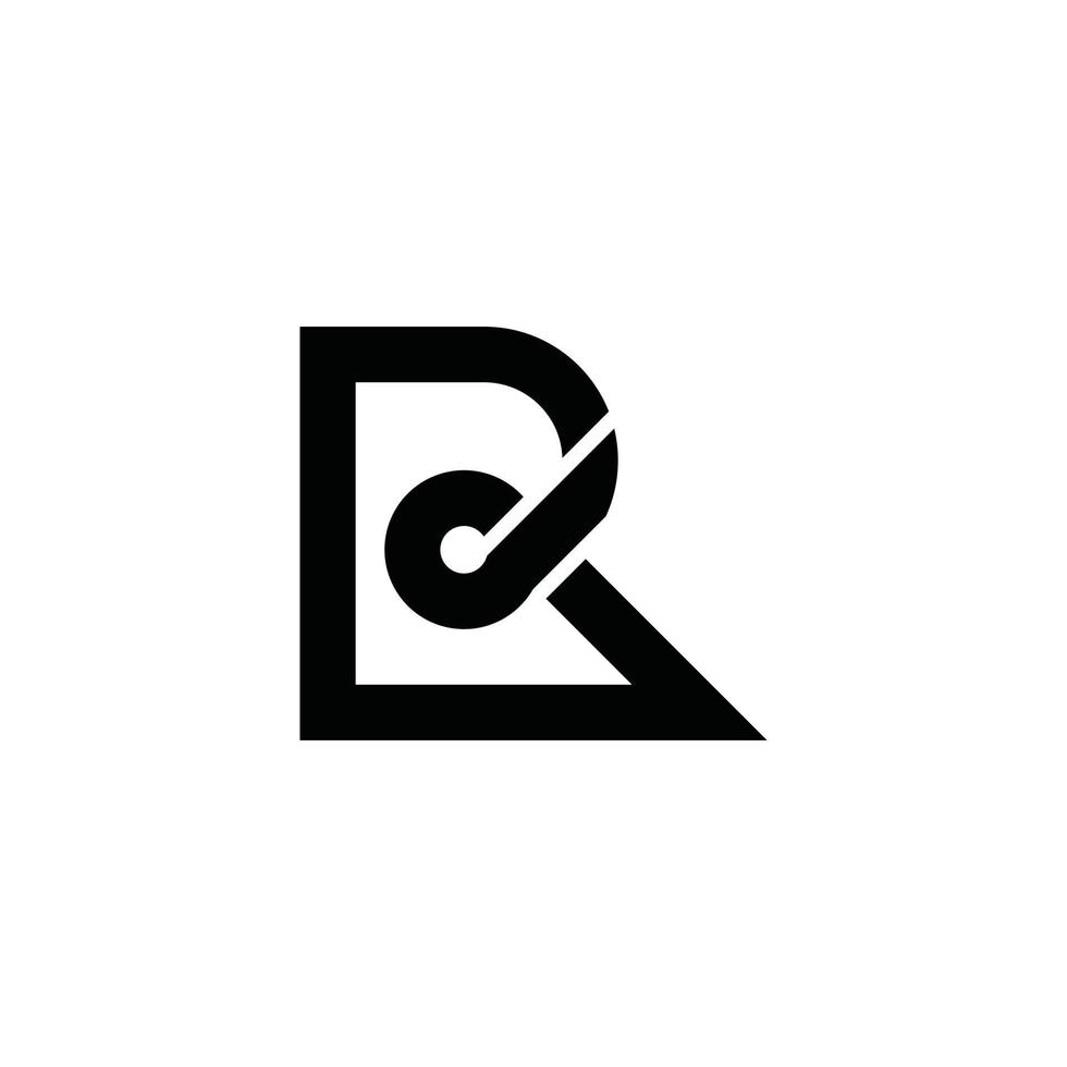 Initial letter R initial logo design concept. vector