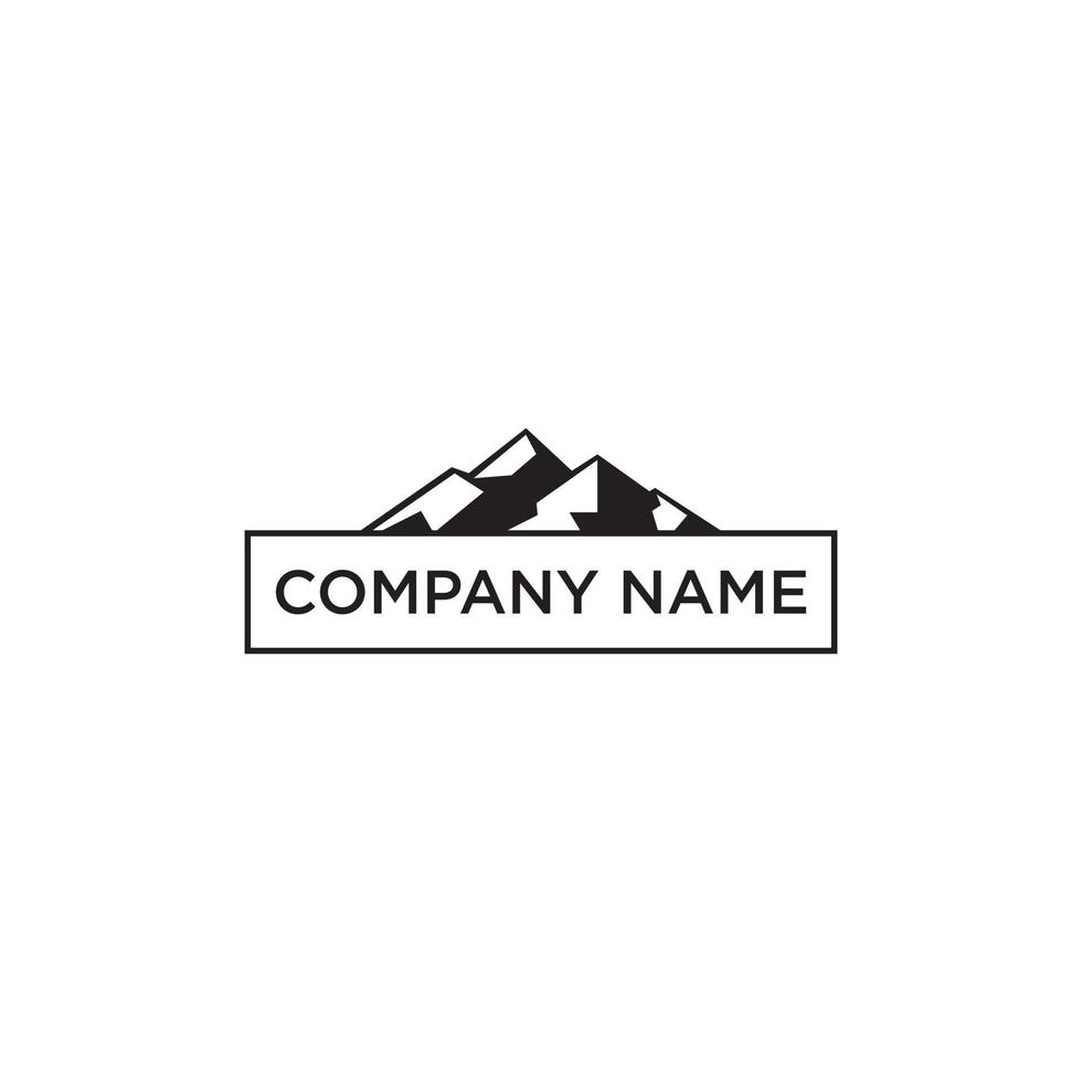 Mountain vector logo design template. Mountain logo