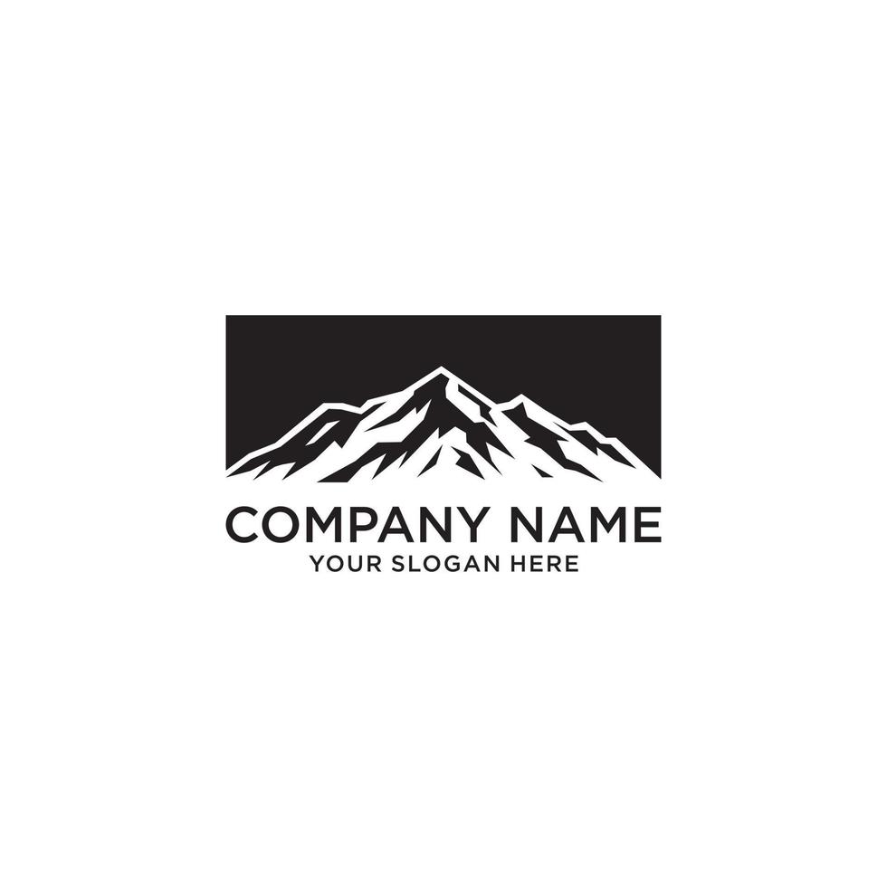 plantilla de diseño de logotipo de vector de montaña. logotipo de la montaña